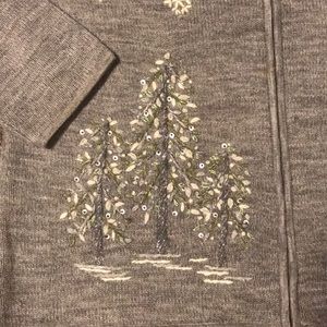 Coldwater Creek Sweaters - Grey winter zip front sweater. Coldwater Creek Sweaters - Grey winter zip front sweater.